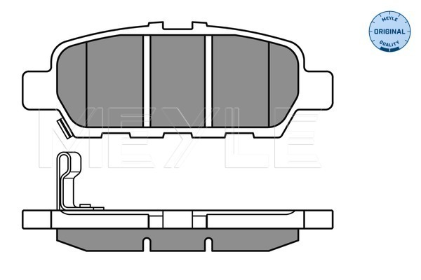 Placute frana MEYLE 0252487113/W