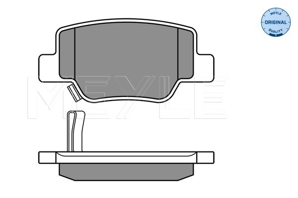 Placute frana MEYLE 0252492616/W
