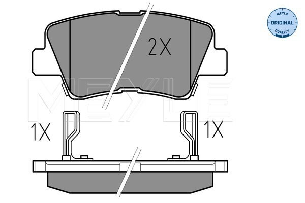 Placute frana MEYLE 0252493415/W