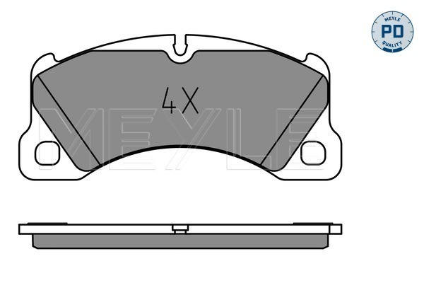 Placute frana MEYLE 0252500717/PD