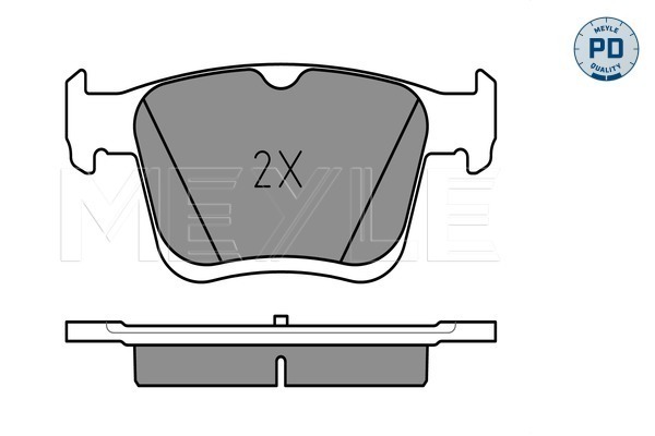 Placute frana MEYLE 0252500816/PD