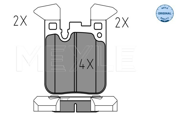 Placute frana MEYLE 0252502916