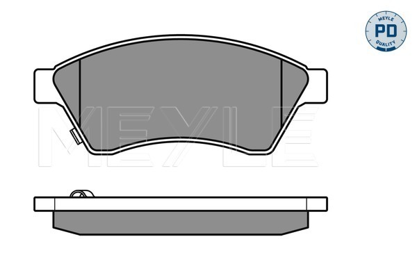 Placute frana MEYLE 0252503118/PD