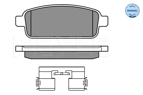 Placute frana MEYLE 0252509616/W