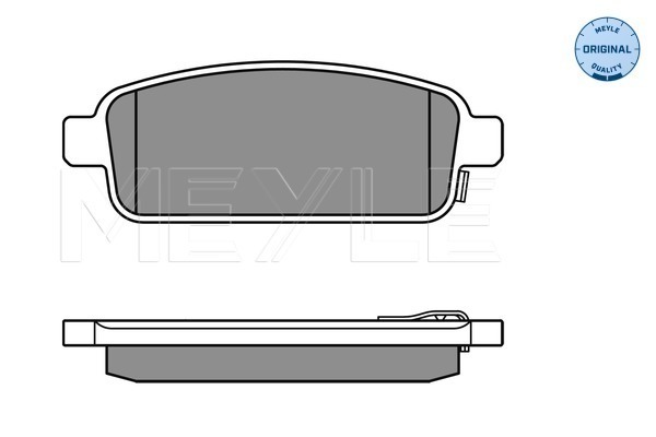 Placute frana MEYLE 0252509616/W