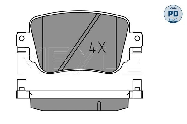 Placute frana MEYLE 0252510917/PD