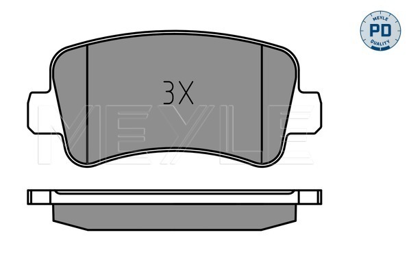 Placute frana MEYLE 0252511218/PD