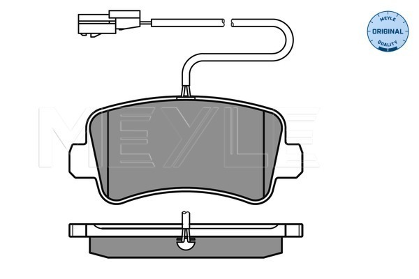 Placute frana MEYLE 0252511218/W