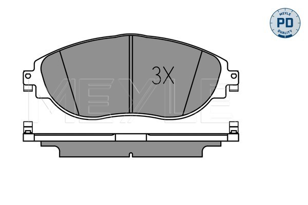 Placute frana MEYLE 0252511720/PD