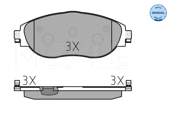 Placute frana MEYLE 0252511720/W