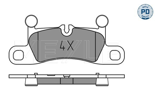 Placute frana MEYLE 025 251 4316/PD