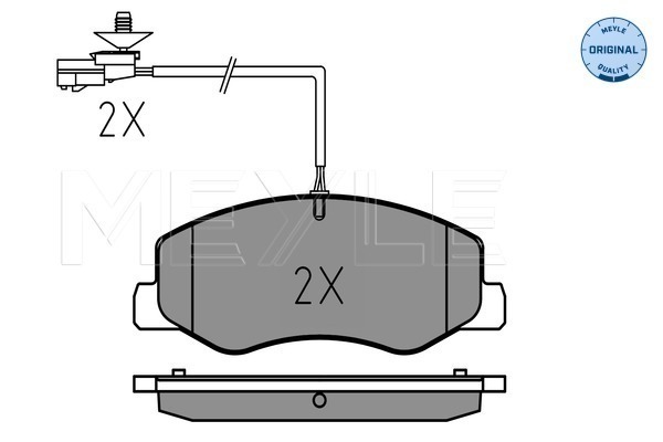 Placute frana MEYLE 0252517218/W