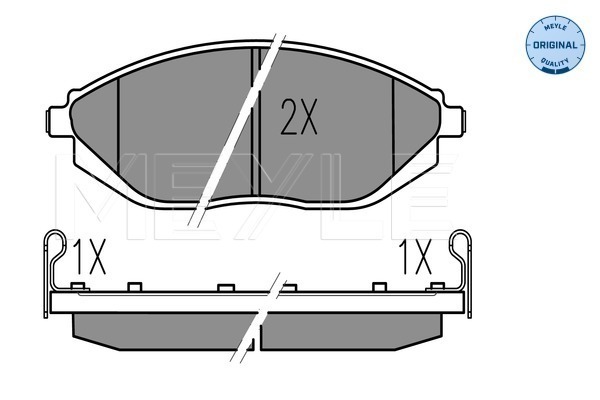 Placute frana MEYLE 0252526817/W