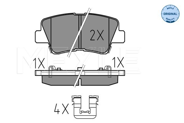 Placute frana MEYLE 0252533715/W
