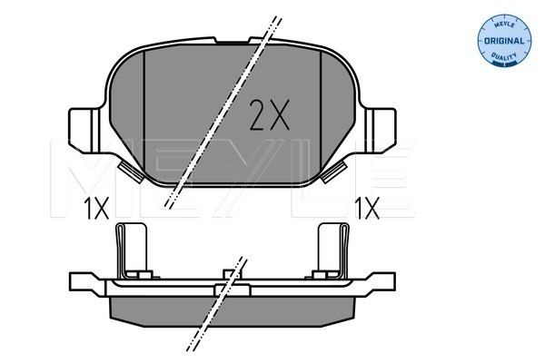 Placute frana MEYLE 025 254 1014