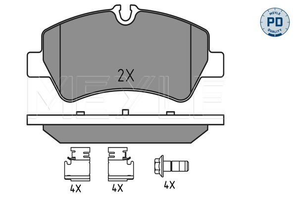 Placute frana MEYLE 0252560418/PD