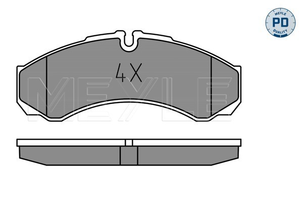 Placute frana MEYLE 0252912120/PD