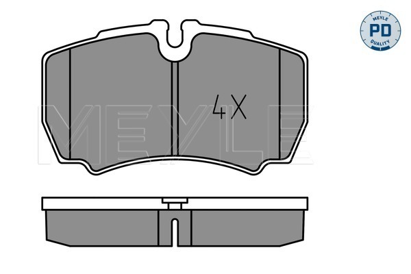 Placute frana MEYLE 0252912320/PD