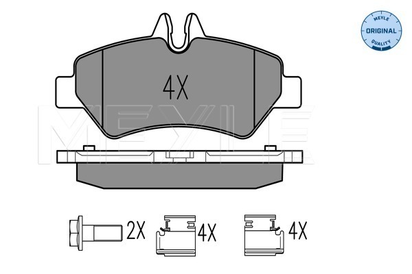 Placute frana MEYLE 025 291 9019