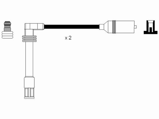 Set cablaj aprindere NGK 2348