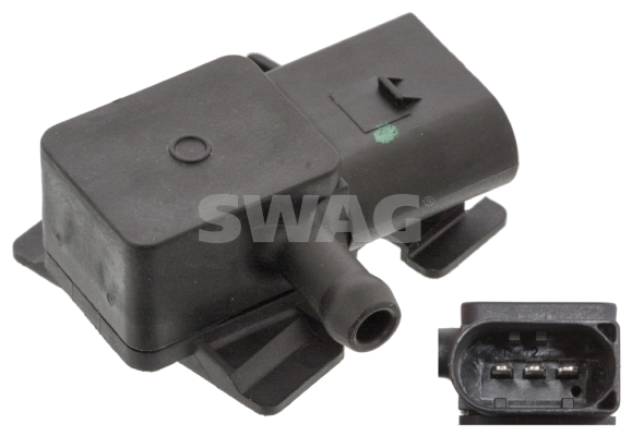 Senzor presiune gaze evacuare BMW Seria 3 (E90) 318 d  diesel 143 cai SWAG 20947155