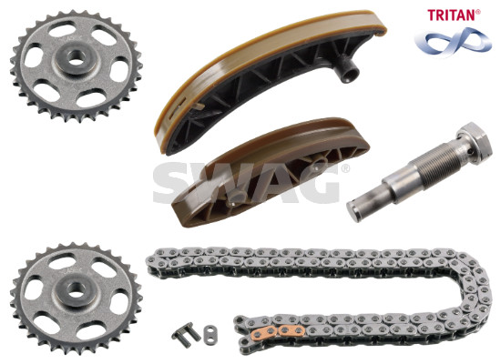 Kit lant de distributie MERCEDES-BENZ C-CLASS (W204) C 200 CDI (204.001)  diesel 136 cai SWAG 33108470