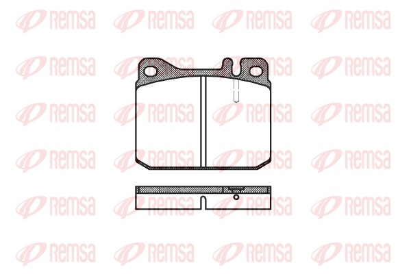 Placute frana REMSA 0010.20