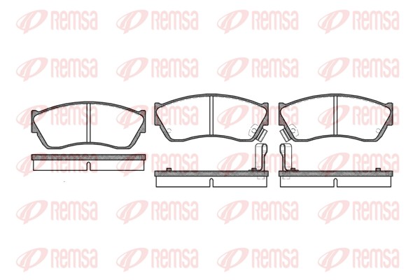 Placute frana REMSA 0147.22