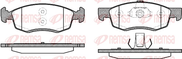Placute frana REMSA 0172.32