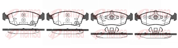 Placute frana REMSA 0172.50