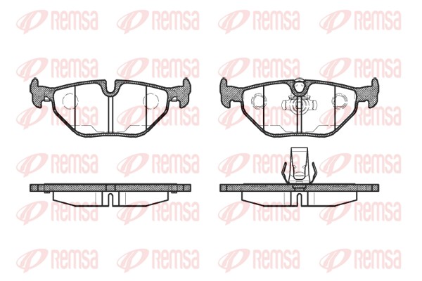 Placute frana REMSA 0265.15
