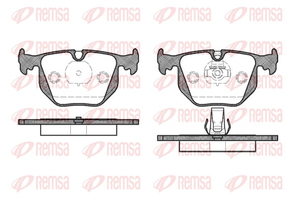 Placute frana REMSA 0381.20