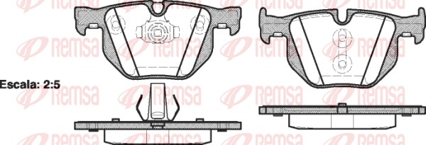 Placute frana REMSA 0381.61
