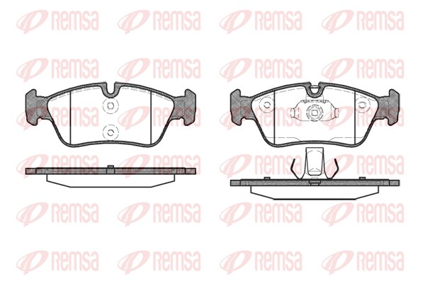 Placute frana REMSA 0384.40