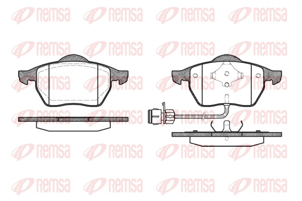 Placute frana REMSA 0390.02