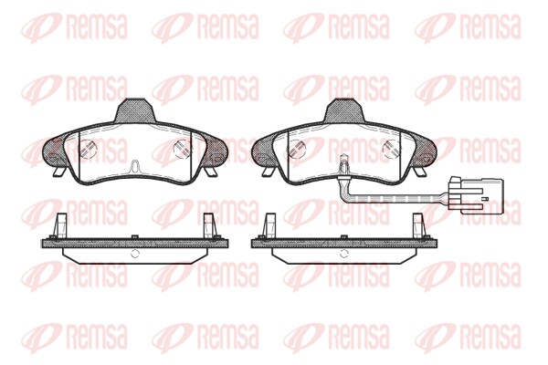 Placute frana REMSA 0433.12