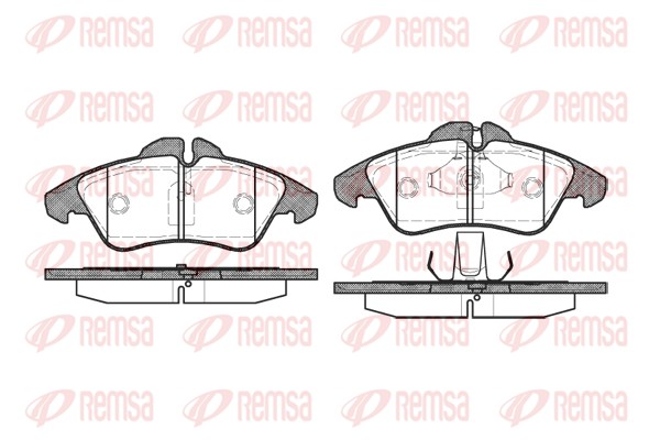 Placute frana REMSA 0578.00