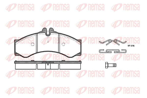 Placute frana REMSA 0614.00