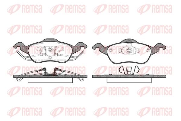Placute frana REMSA 0691.00