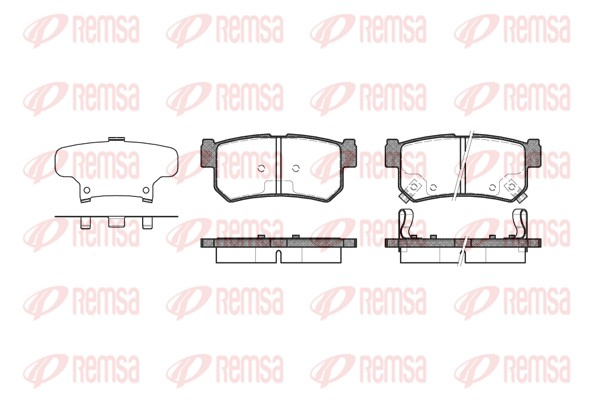 Placute frana REMSA 0746.62