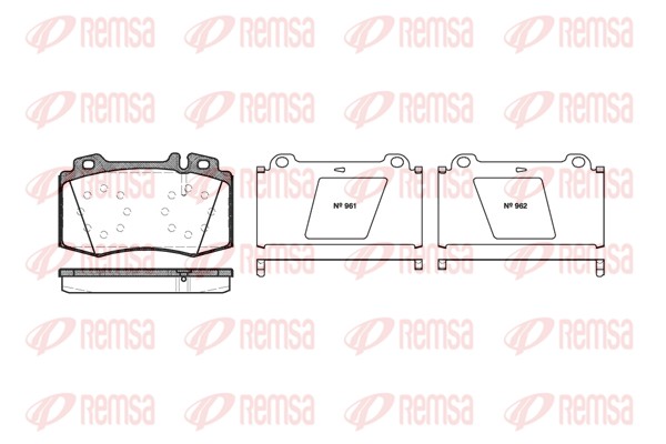 Placute frana REMSA 0769.00