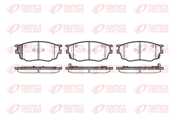 Placute frana REMSA 0800.22