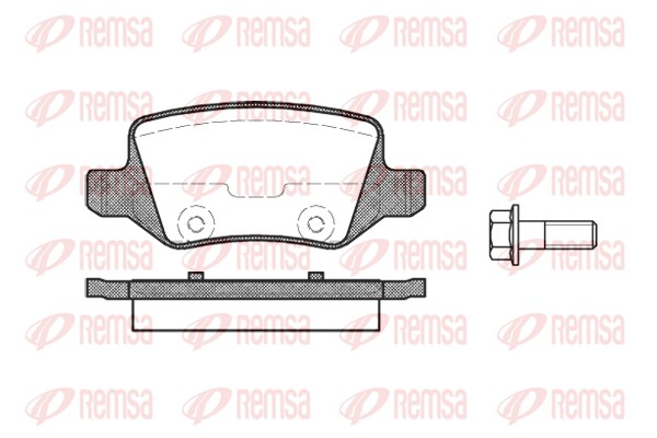 Placute frana REMSA 0818.00