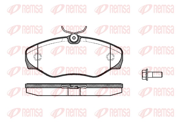 Placute frana REMSA 0834.10