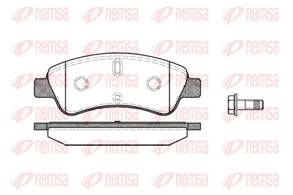 Placute frana REMSA 0840.10