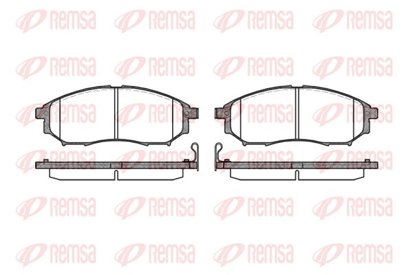 Placute frana REMSA 0852.14