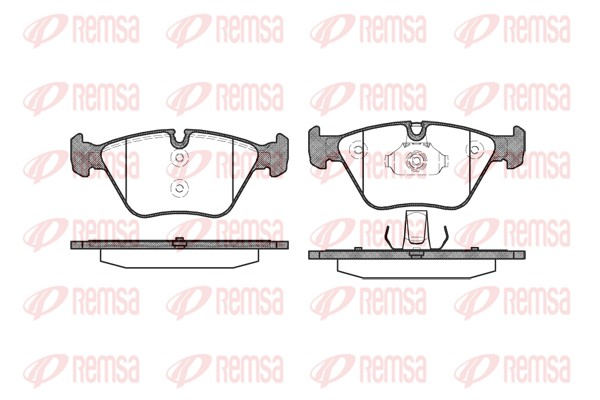Placute frana REMSA 0963.00