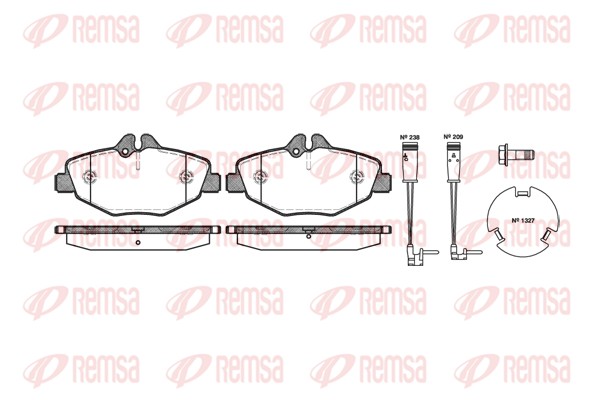 Placute frana REMSA 0990.02