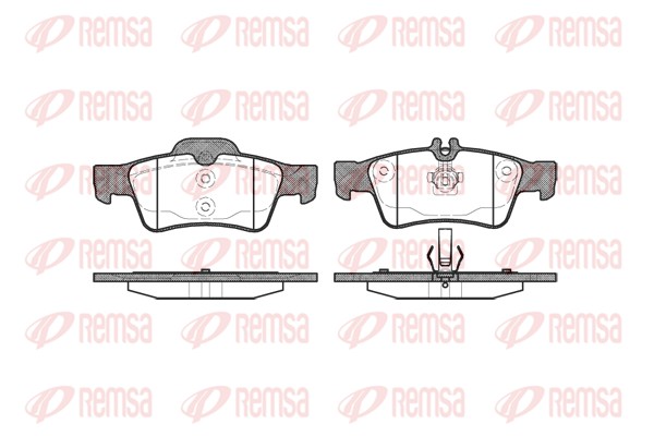 Placute frana REMSA 0991.00