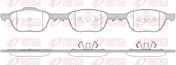 Placute frana REMSA 1082.00